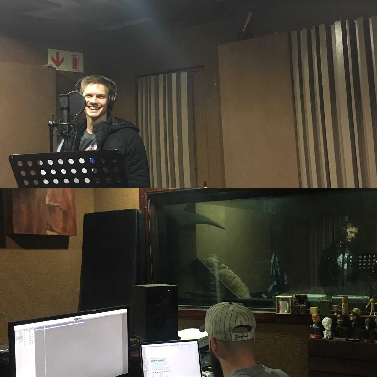 <a href="/VaughanGardiner/">Vaughan Gardiner</a> Hansie nou in studio! #opgewonde nuwe single