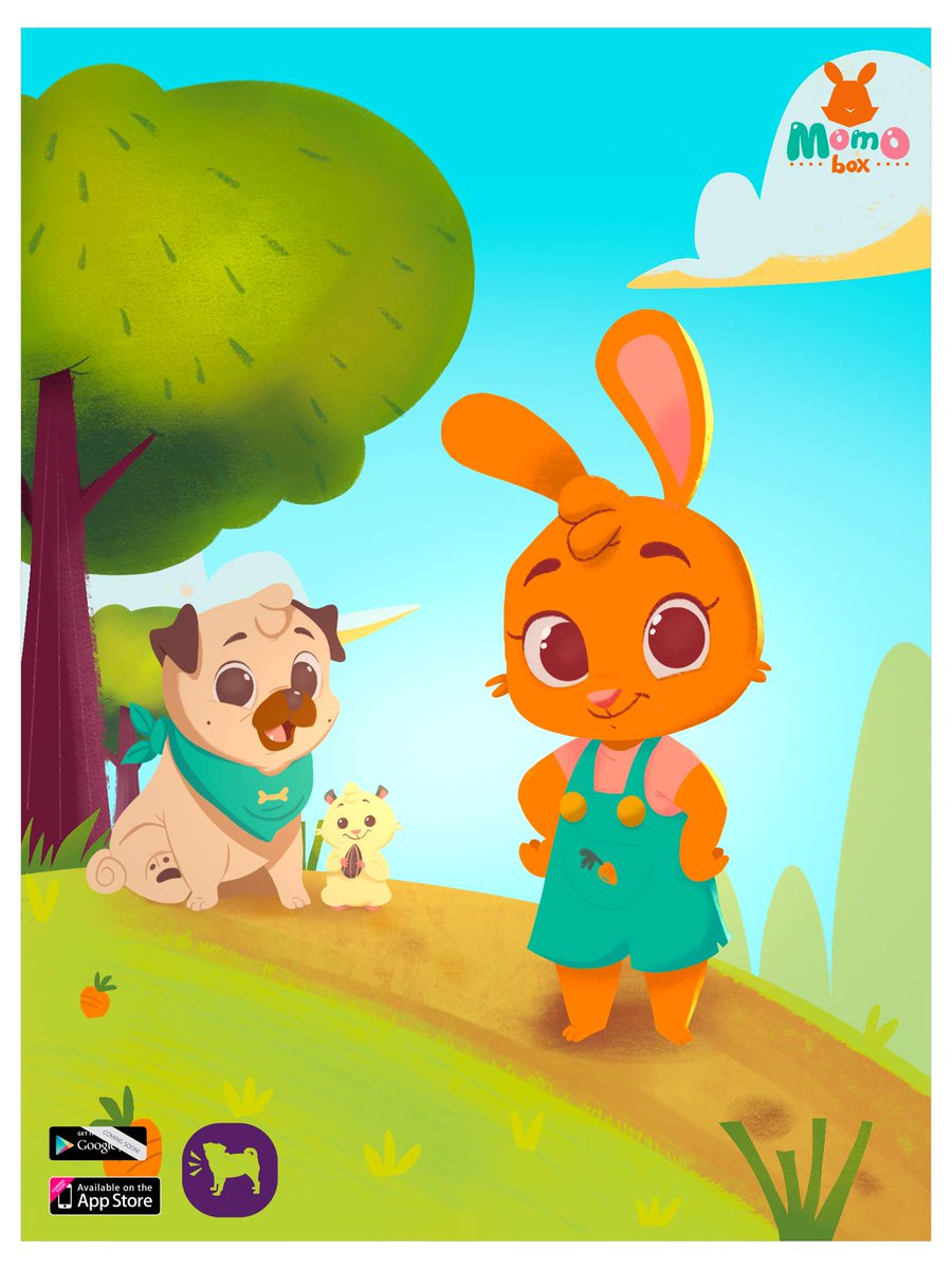 Bad_Pug's tweet photo. 🇮🇹Presto vi racconteremo una storia fatta di amicizia.
Non vediamo l'ora di presentarvi Momo e i suoi amici! 🐰

🇬🇧Soon, we will tell you a new story, made of friendship.
We can't wait to introduce you to Momo and all his friends!🐰

#Illustration #Kids #Bunny #Rabbit #Pug https://t.co/7zuYKRmD9O