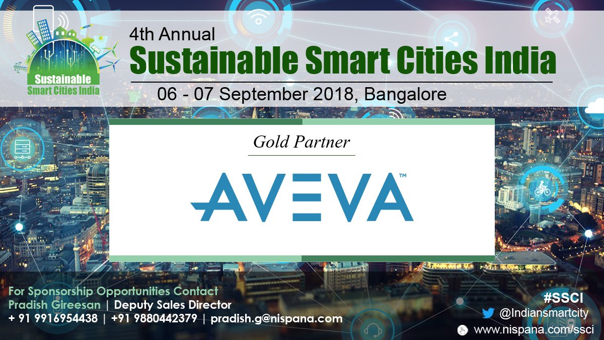 Indiansmartcity's tweet image. #PartnerUpdate #Announcing @AVEVAGroup as our #GOLD #PARTNER for #SSCI
@NispanaOfficial #8DaysToGo #RegisterToday to avail upto 20% off
Contact Rupika.k@nispana.com
