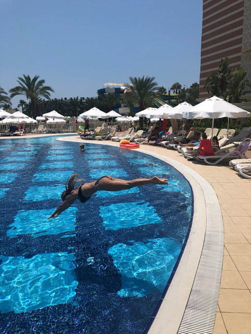 Join me for a swim this beautiful Tuesday 🏊&zwj;♀️ IF you win you'll get a special prize🎁 ( #TittyTuesday)  But<a href="/tag/tittytuesday"class="tags"><span>#tittytuesday</span></a>