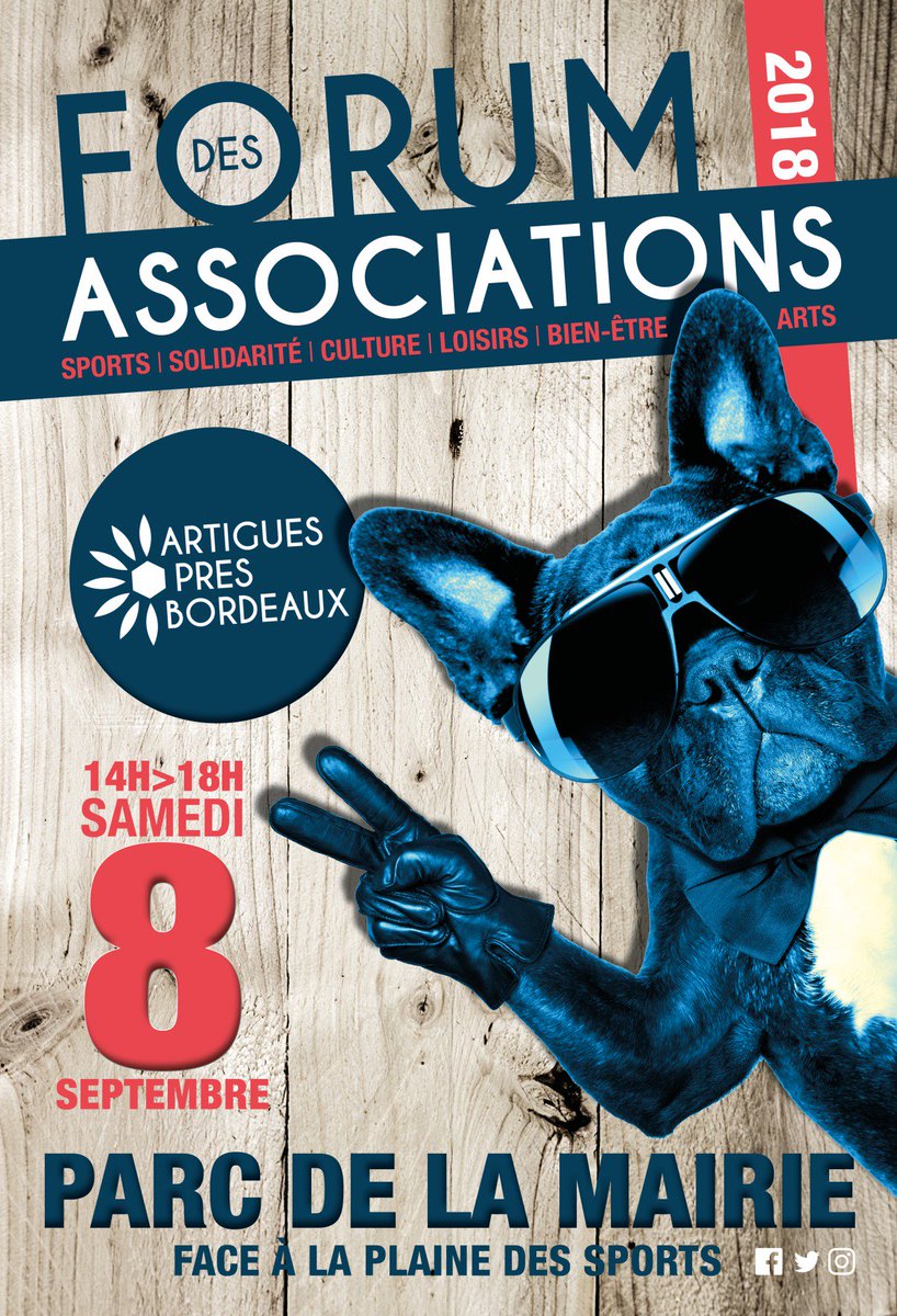 #FORUM DES #ASSOCIATIONS
Samedi 8 Septembre 2018 / 14>18h
Parc de la Mairie (face à la Plaine des Sports)
Trop hâte !