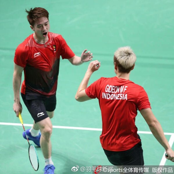 antoagustian's tweet photo. Kevin Sanjaya/Marcus Gideon peraih medali emas #Badminton #AsianGames2018 https://t.co/hDJCEAYM92