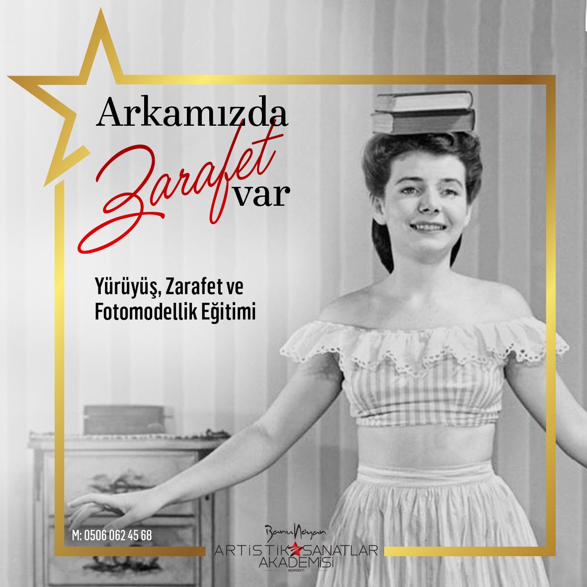 Yürüyüş her şeydir. Duruşunuz, her şeyi değiştirebilir. Artistik Sanatlar Akademisi’nde Yürüyüş, Zarafet ve Fotomodellik Eğitimi ile oyunculara, mankenlere ve profesyonel kariyerlerinde sürekli önde olmak isteyenlere kişisel gelişim programı sunuyoruz. artistiksanatlarakademisi.com