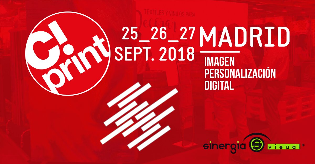 Sinergia_Visual's tweet photo. Ven con nosotros al Salón @CPrint_Madrid 25, 26 y 27 de #septiembre en el Pabellón de Cristal de la #CasaDeCampo de #Madrid (stand A40).
Consigue tu #acreditación 👉https://t.co/V6EPy45ldR
#negocio #ImpresionDigital #CPrint #CPrintMadrid #CSign #packaging #DigitalPrinting https://t.co/KZpTsQRTVi