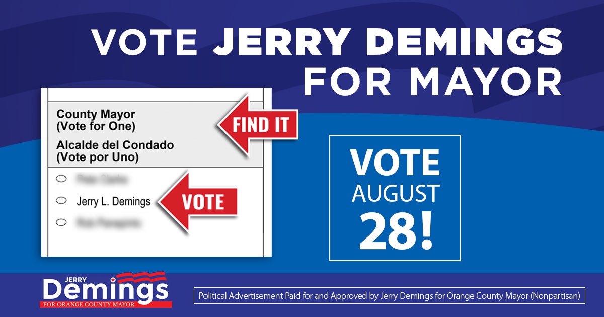 Jerry Demings tweet media