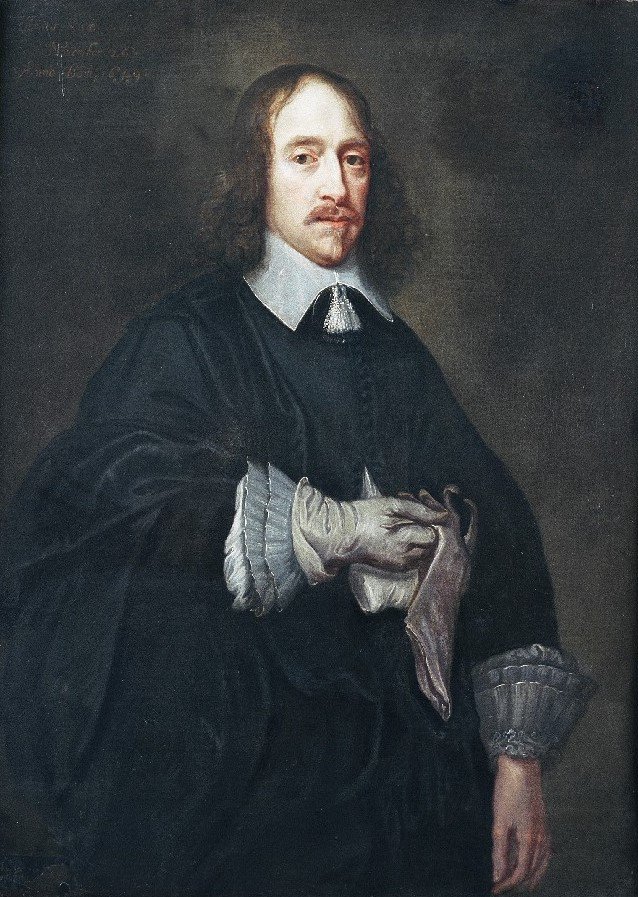 MuseumCromwell's tweet image. #OnThisDay 28 August 1656 (probably) Secretary of State and Spymaster John Thurloe interviews an informer identified as 'RW', most likely Richard Willys, leading to betrayal of Sealed Knot ring of Royalists. Portrait of Thurloe in our collection. #17thCentury #Protectorate #Spies