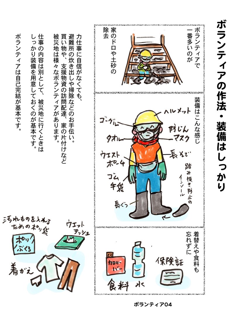ボランティアの装備です。 #ボランティア #装備 