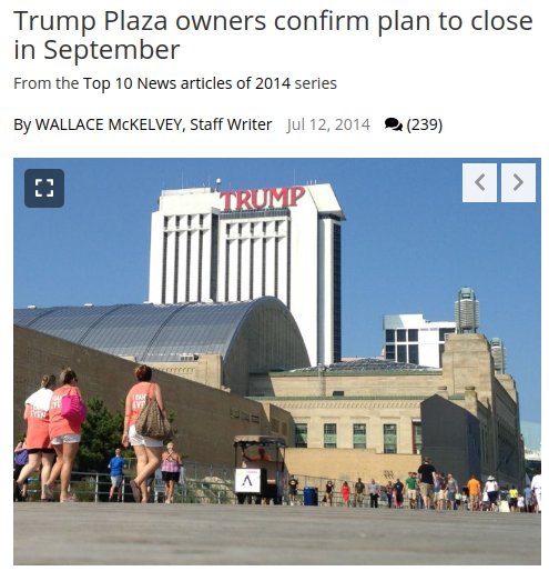 38) A flurry of activity began late July and lasted thru late August. What was going on around that time? Only one week prior on July 12th Donald Trump publicly announced he would close his Atlantic City Casino by Sept 15 without buyer or expansion plans. https://www.pressofatlanticcity.com/news/breaking/trump-plaza-owners-confirm-plan-to-close-in-september/article_65a7e44a-09d4-11e4-81ef-001a4bcf887a.html