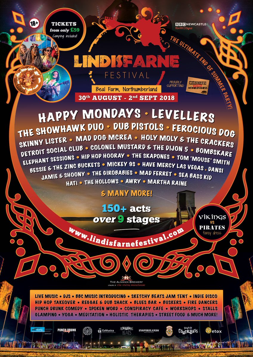 On Friday we play at <a href="/lindisfarnefest/">Lindisfarne Festival</a>!

Last remaining tickets on sale now!
lindisfarnefestival.com/2018-tickets