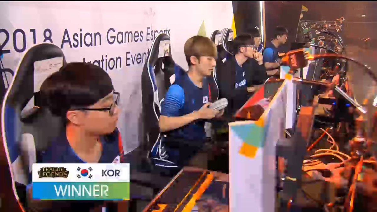 [2018 자카르타 팔렘방 아시안게임] 한국이 1세트를 승리하며 1:0으로 앞서 나갑니다.
#KORWIN #AsianGames2018