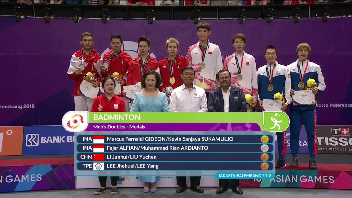 BadmintonTalk's tweet photo. #AsianGames2018 #EnergyofAsia https://t.co/1IYc876lOT