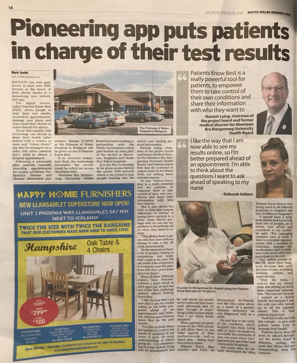 SBCityDeal's tweet photo. Patients can now access their own medical records with the touch of a phone. Another great example of how technology is revolutionising healthcare, with developments like Llanelli’s Wellness and Life Science Village also on the way. #SBCityDeal https://t.co/TywqPs8gpb https://t.co/ehdjcuSTvR