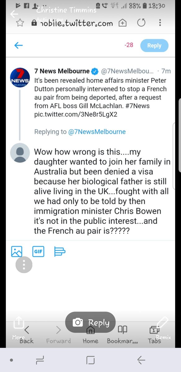 mammytanjXx's tweet photo. So my mam posted this &amp; got blocked!!! For what reason eh? Speaking the truth?? PATHETIC!! This Put a lot of heartache &amp; stress on us as a family. Should b ashamed of themselves!!!! @7NewsMelbourne https://t.co/uaMLdAbrBv