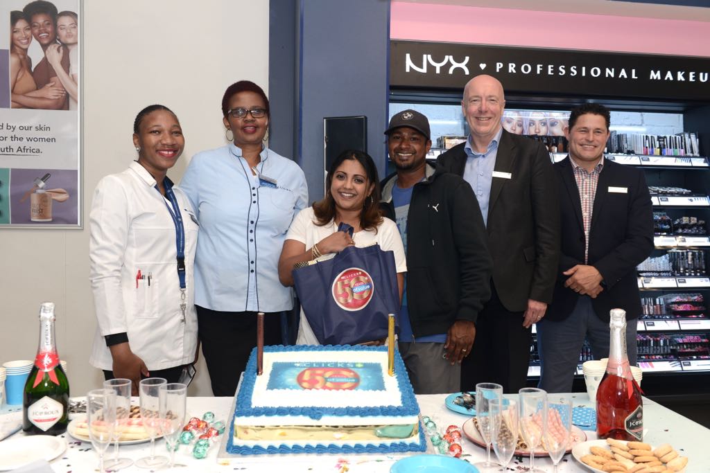 Clicks_SA's tweet photo. Tash Thevan couldn’t believe her luck at being our lucky basket winner at Clicks Clearwater. #50YearsOfValue https://t.co/KJyDS0wVOH