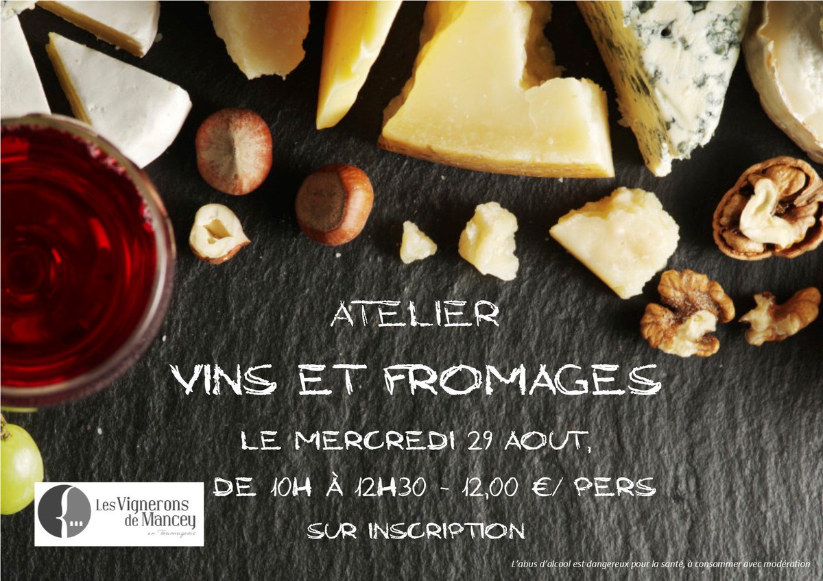 DERNIERES PLACES pour notre atelier #VinsEtFromage 🍷🧀demain matin, mercredi 29 août 😋
10h-12h30, 12,00 €/personne ! 
#Sentez, #dégustez, testez des #accords inédits et étonnants, qui feront tomber les idées reçues !
#Fromages locaux #VinsDeBourgogne #WineLover #Bourgogne #vin