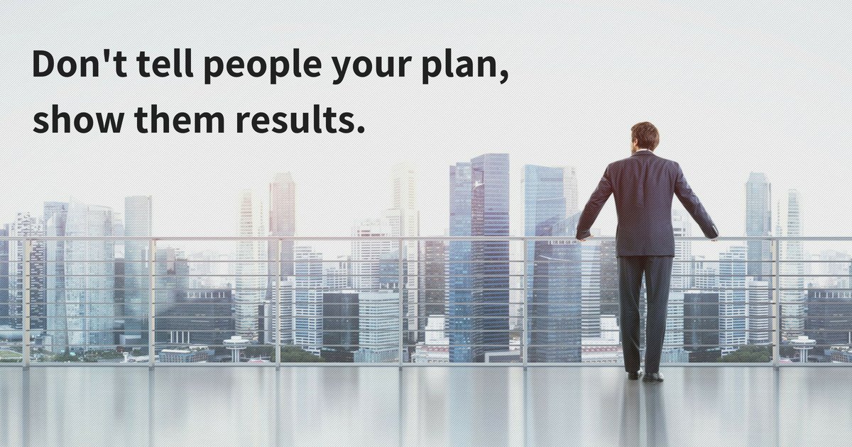 DigitalEnviron1's tweet photo. Don't tell people your plan, show them results!
#quotes #motivation #entrepreneurs #businessmindset https://t.co/FDOnYPANXf