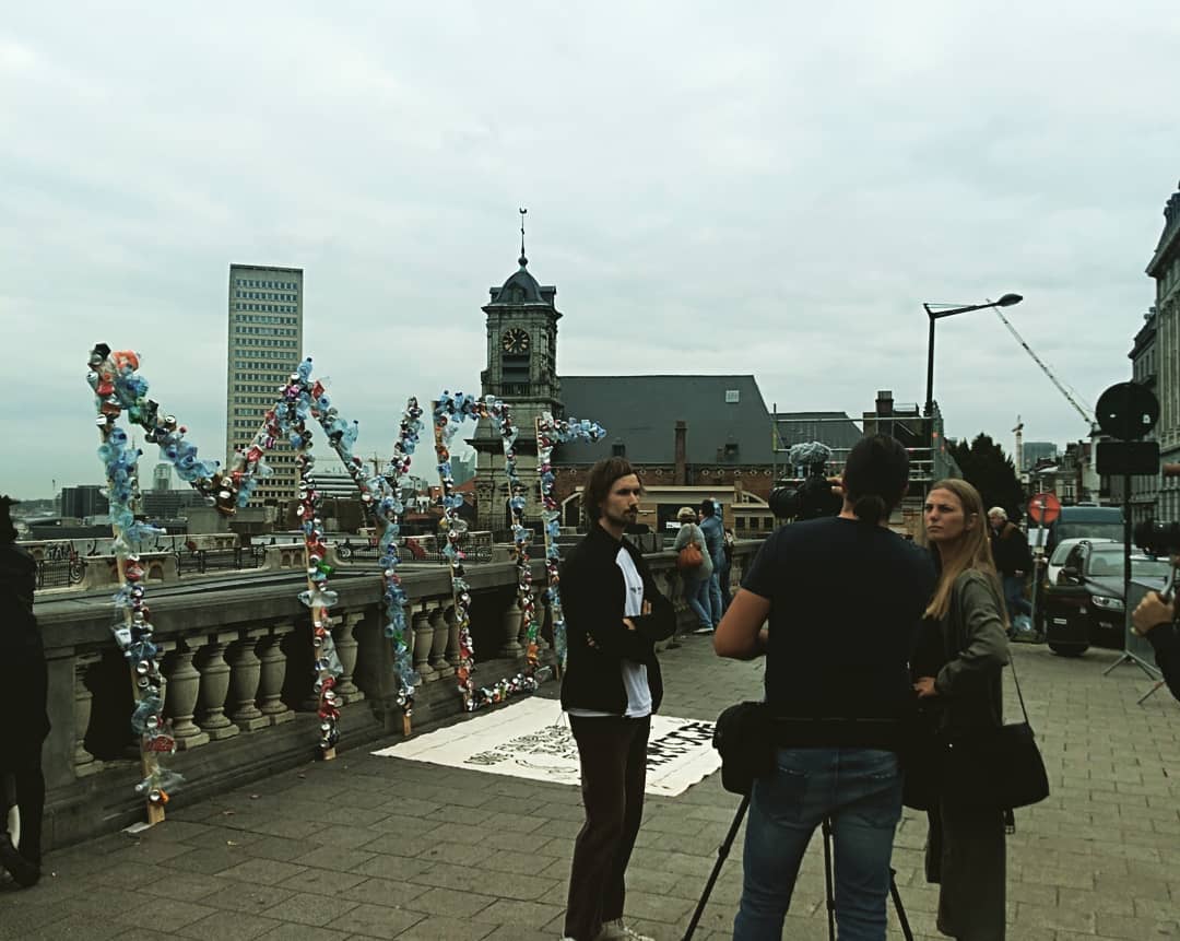 MYOC2018's tweet photo. MYOC StreetCom' #2 when the era of electoral posters comes to an end ... #normoreblindvotes @Placepoelaert https://t.co/kw0HIcCRHP