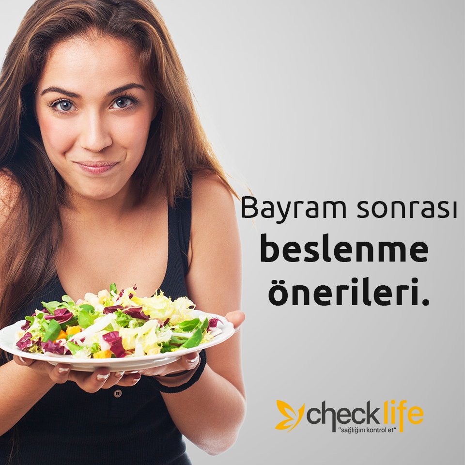 Bunun için akdeniz tipi beslenmeye özen gösterin, probiyotikleri tercih edin. Şekerden uzak durun. Alınan kaloriler için bol bol su tüketin, her saat başı 1 bardak su için ve fiziksel hareketleri de ihmal etmeyin.

0850 305 50 51 - 0258 911 08 48
checklife.com.tr
#beslenme