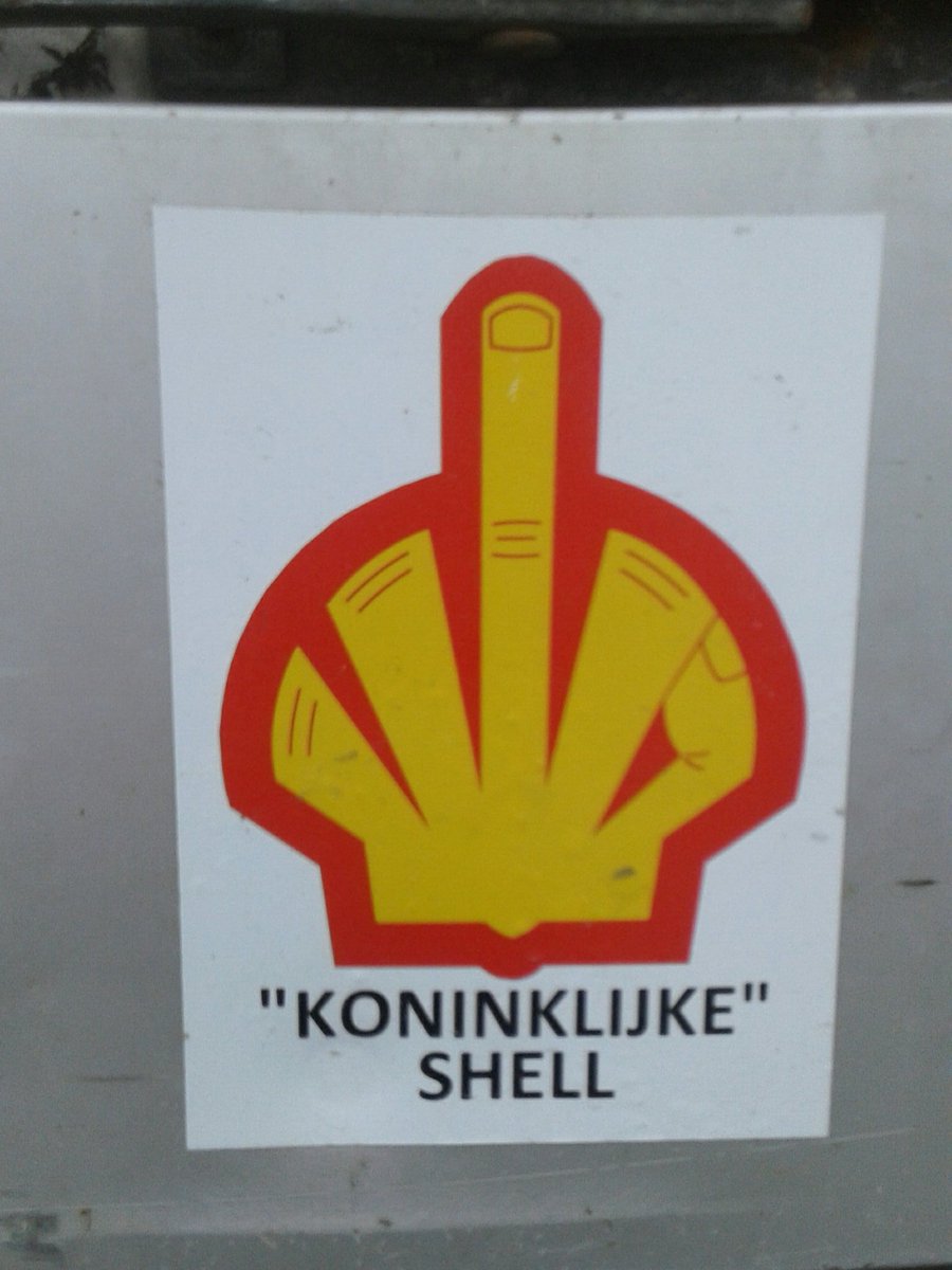 FistPurple's tweet photo. "Royal" Shell. Target of the #CodeRood #Climate #Action in #Groningen https://t.co/T9fJFoGaLI