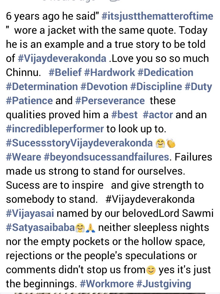 VjayDeverakonda's tweet photo. From #VijayDevarakonda mother...
#SuccessStory #BeyondSucess&Failures
#hardworkpaysoff
@TheDeverakonda
@TeamDeverakonda
#RowdyVijayJoinsIn100crClub https://t.co/e8jLG4huPb