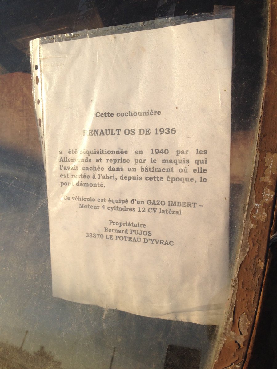 RangeDays's tweet image. Saw this van at a brocante &amp;amp;Yes it's a civ truck but it was used by Wehrmacht - check out the sand paint.Retains wartime gas fuel system &amp;amp; is remarkably orig as it's a barn find! Seems Resistance captured it back. Stuff like this survives here due to many empty agricultural bdgs.