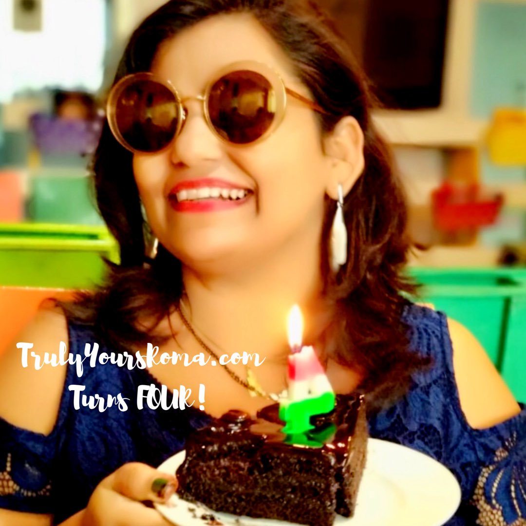 Today is my Blog Baby’s fourth birthday and I can’t help penning my overwhelming emotions ♥️ Read them here 😊: trulyyoursroma.com/2018/08/its-my… #bloganniversary #HappyFourth #Gratitude