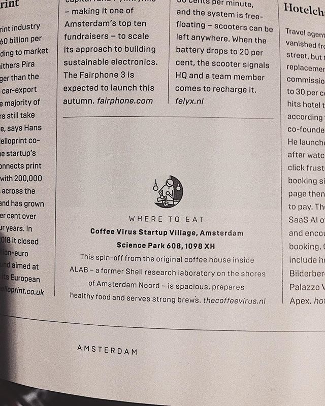We’re pretty sure that what we’re doing, makes people happy 😉 delicious food + amazing coffee = perfect duo 🥪🥗☕️ but it is always good to hear when someone sees it too...big thanks to <a href="/wired/">WIRED</a> UK magazine for spreading good word about us ❤️ #coolkids #thecoffeevirus #theco…