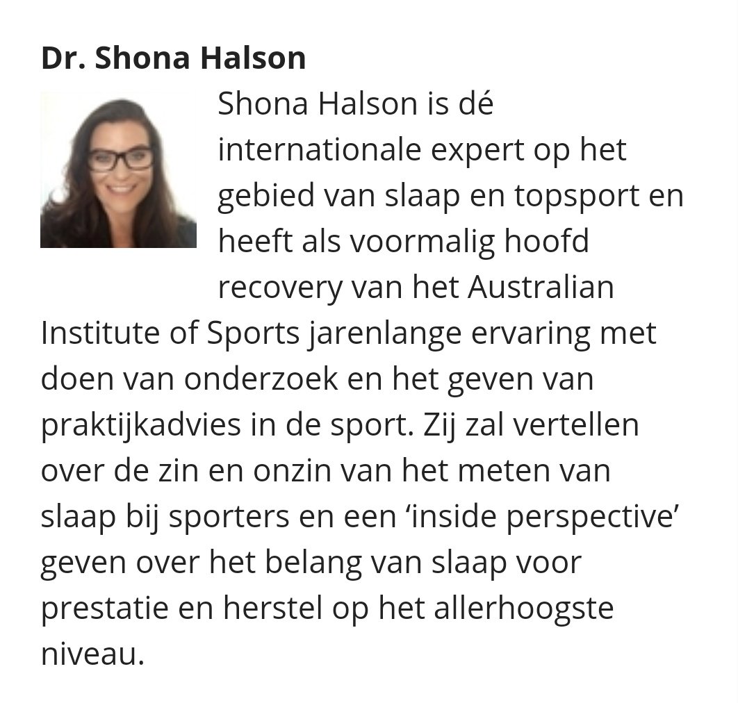 KasperJanssen's tweet photo. Symposium #slaap en #sport #prestatie op 3 oktober 2018. Je kunt je nu inschrijven! @nocnsf @TeamNLtweets @Papendal @NVFSSportfysio @nlcoach @sportmedisch Met prof @ShonaHalson uit Australië als topspreker. Ook nuttige #workshops, waaronder mijn bijdrage #powernap 2 #perform! https://t.co/3G0hMuCtTc