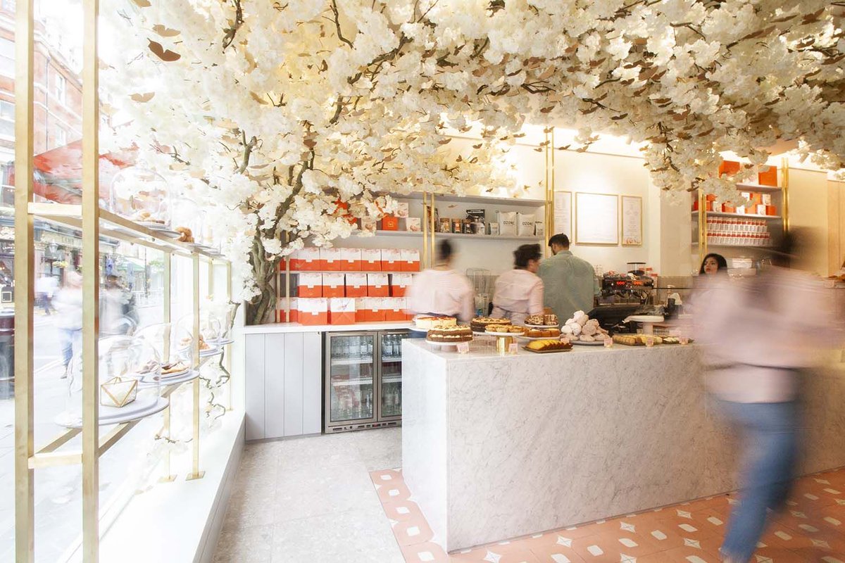 we_heart's tweet photo. Blossoming into the café culture of London's West End, @FeyaCafe is a pastel-hued sweet treat haven that's as pretty as a picture... https://t.co/uTOLQ8IByk @ShedDesignLtd https://t.co/UbOc1bvCor