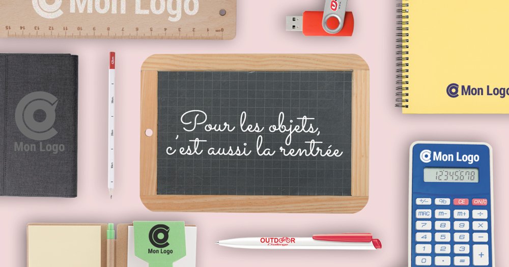 Clés USB, règles en bois, calculatrices publicitaires... Découvrez de nombreuses idées à personnaliser pour la rentrée. Faites-vous voir au quotidien sur les bureaux de vos clients ou collaborateurs par des objets personnalisés avec de beaux marquages ! ow.ly/eHHl30lA8fo