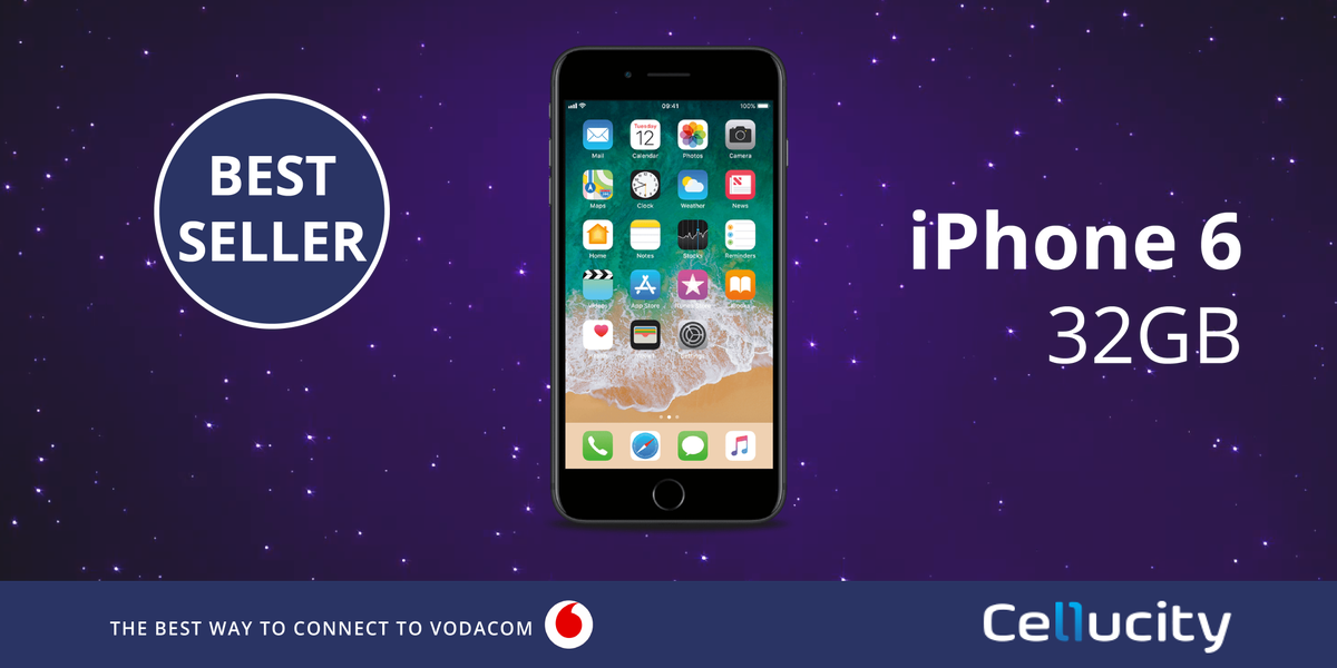 Cellucity's tweet photo. BEST SELLER! iPhone 6 32GB for R269 pm x 24 on the Smart XS+. Join the Apple family now! 🍎

#AppleSA #iPhone6 @Cellucity https://t.co/kshT4Wic2l