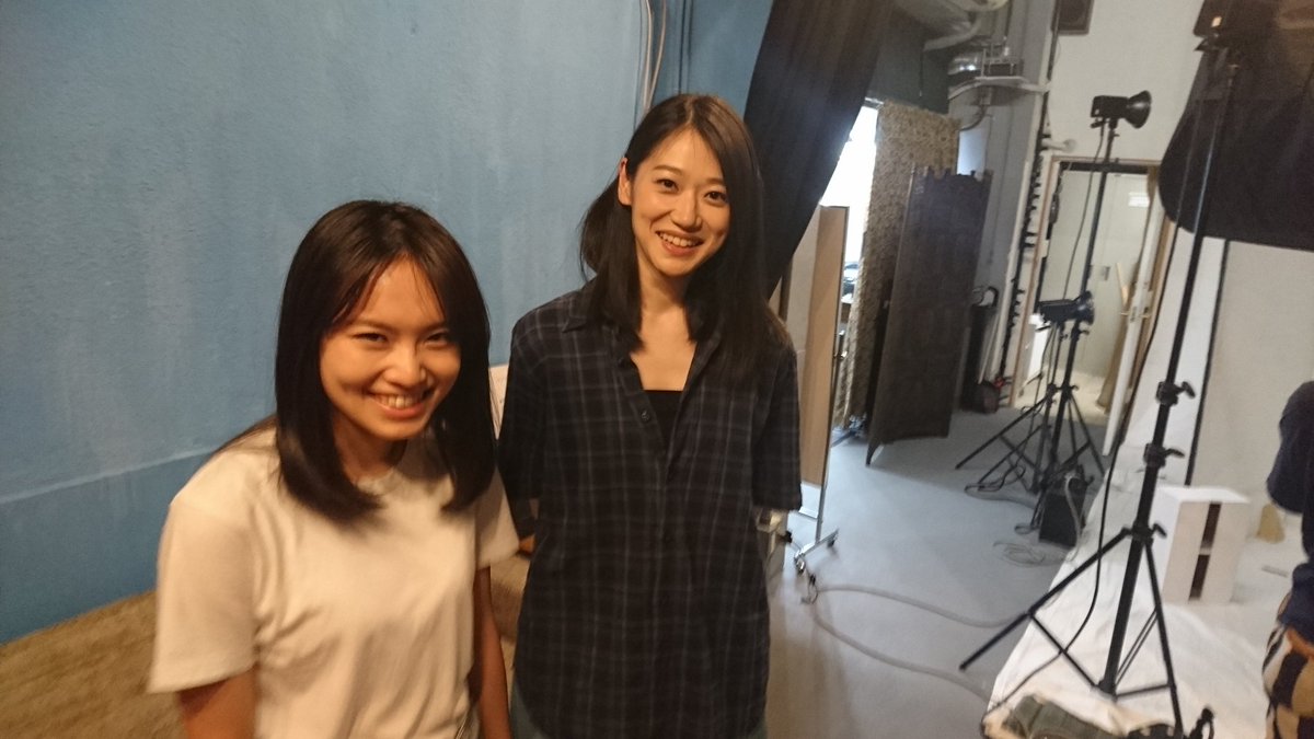 葛堂里奈 プロフィール写真撮影でした 素敵に撮ってもらいました 千駄ヶ谷の神宮アトリエにて 髪が伸びてきた大田と葛堂 T Co U8sydp09cn