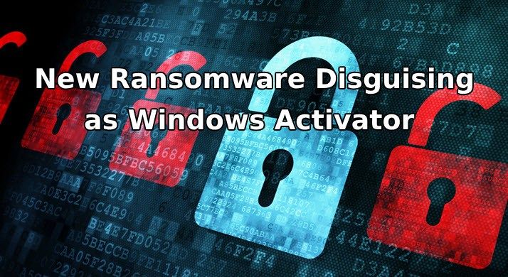 security_hq's tweet image. New ransomware discovered to be posing as Windows Activator found to be distributed through external network drives:

buff.ly/2Pc4HER

#Ransomware #windowsactivator #CyberAttack #CyberSecurity #NEWS