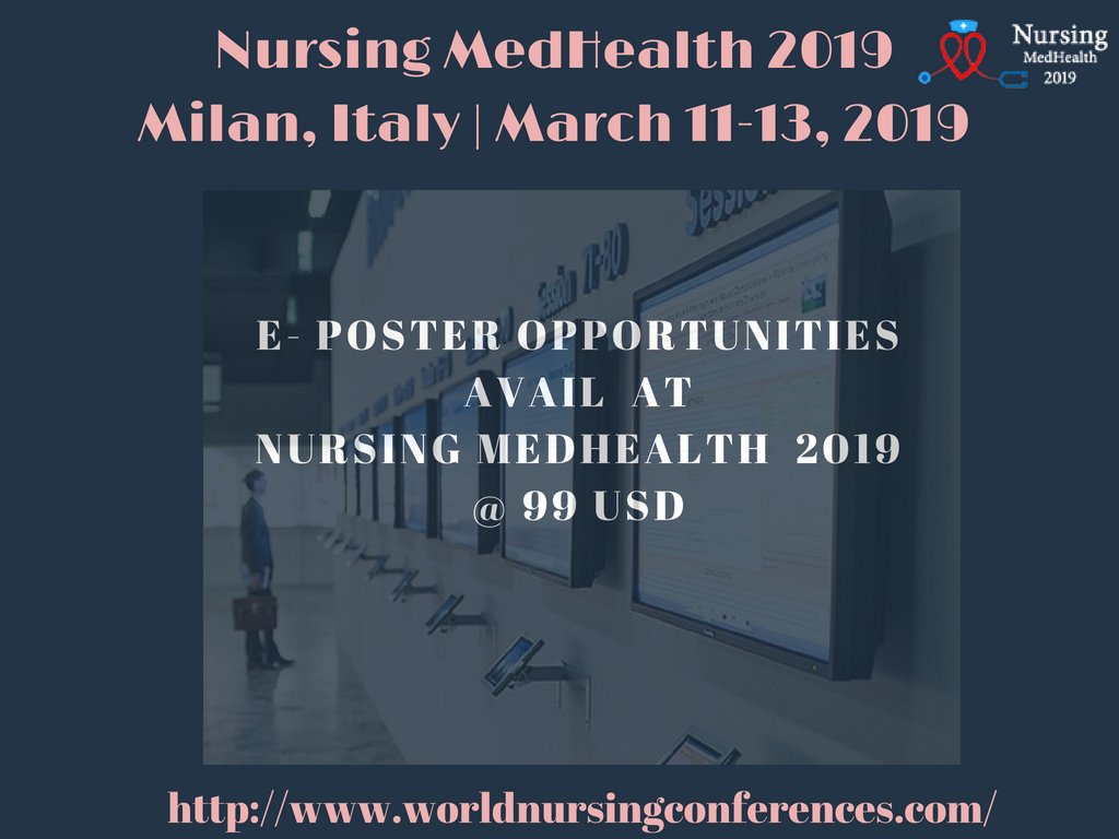nursingcon's tweet photo. Submit your E-poster today at #Nursing #MedHealth #conference from #March 11-13, 2019 #Milan #Italy @99 USD Only

For submission of abstract please follow: https://t.co/ZZ1vJb9Sc2 https://t.co/fsTfUh5K5B