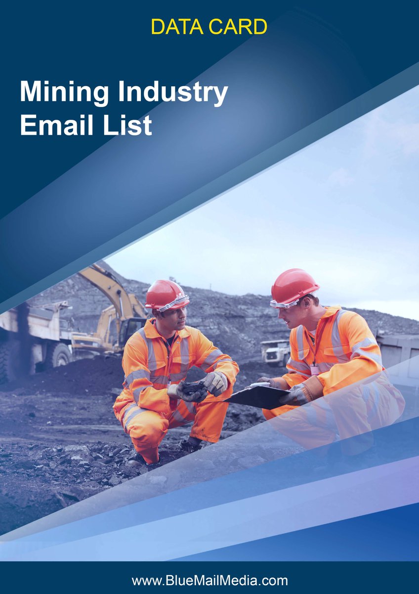 BlueMailMedia's tweet photo. Reach top-notch decision makers of Mining Industry with ease
Download Datacard now : https://t.co/ZGnwUHYpBp
#MiningIndustryList #Miners #Mining #Experts #KeyIndustryExecutives #Professionals #MetalOreMining #CoalMining #SilverMining #BitcoinMining #LigniteMining #Startups https://t.co/5j9syDRgf3