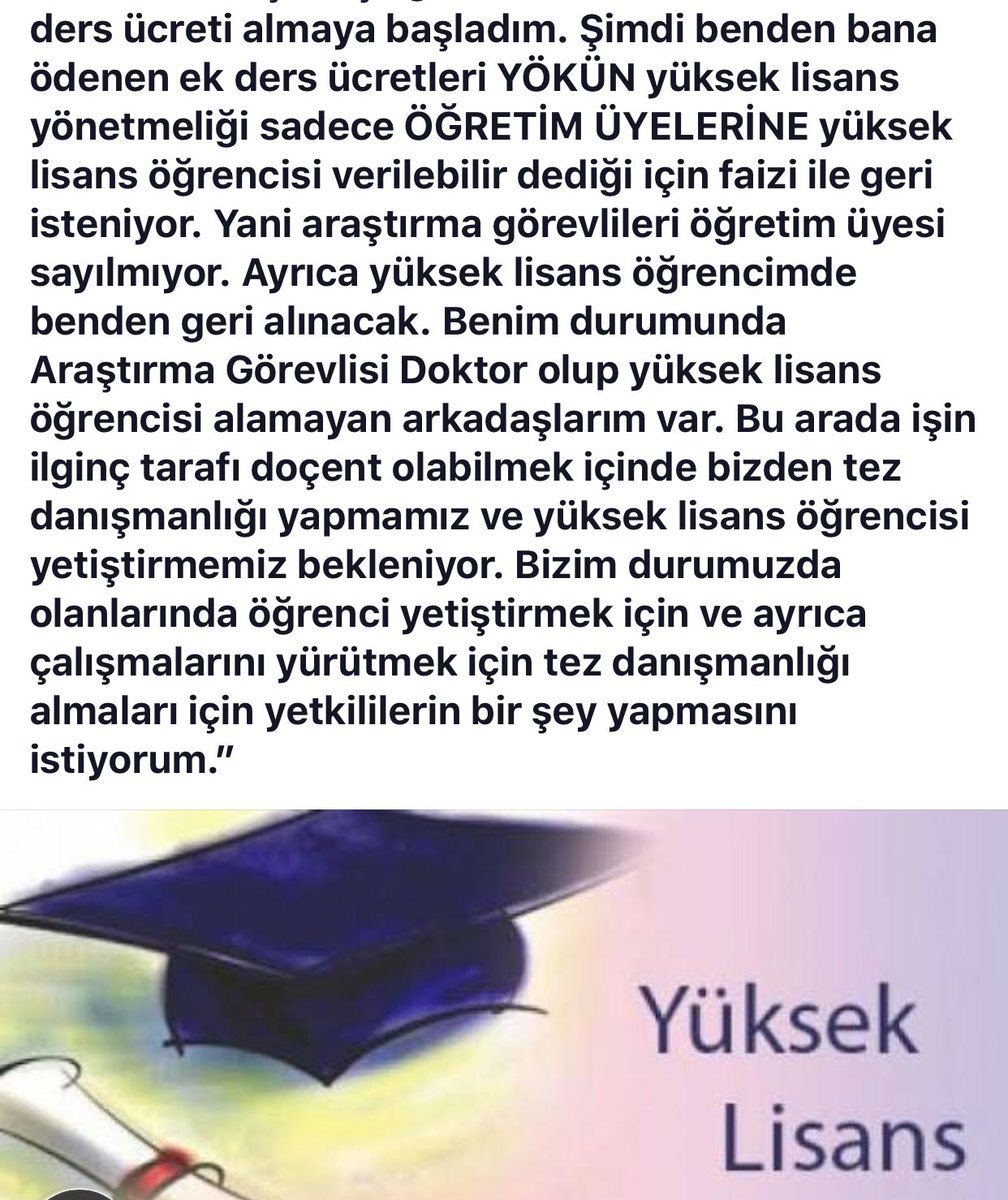 VahdetOzkocak's tweet photo. Arş. Gör. Dr. dan #yükseklisans ders verme ve danışmanlık hakkında...
@YuksekogretimK @yekta_sarac @tcmeb @TBMMEgitim https://t.co/KMQFcmY1CV