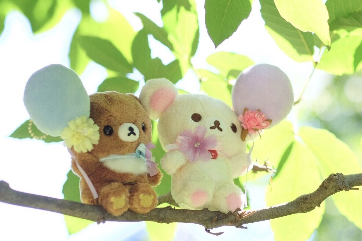 風船でぷかぷか二人でおでかけ🎈✨こちらのぬいぐるみは9月から全国で