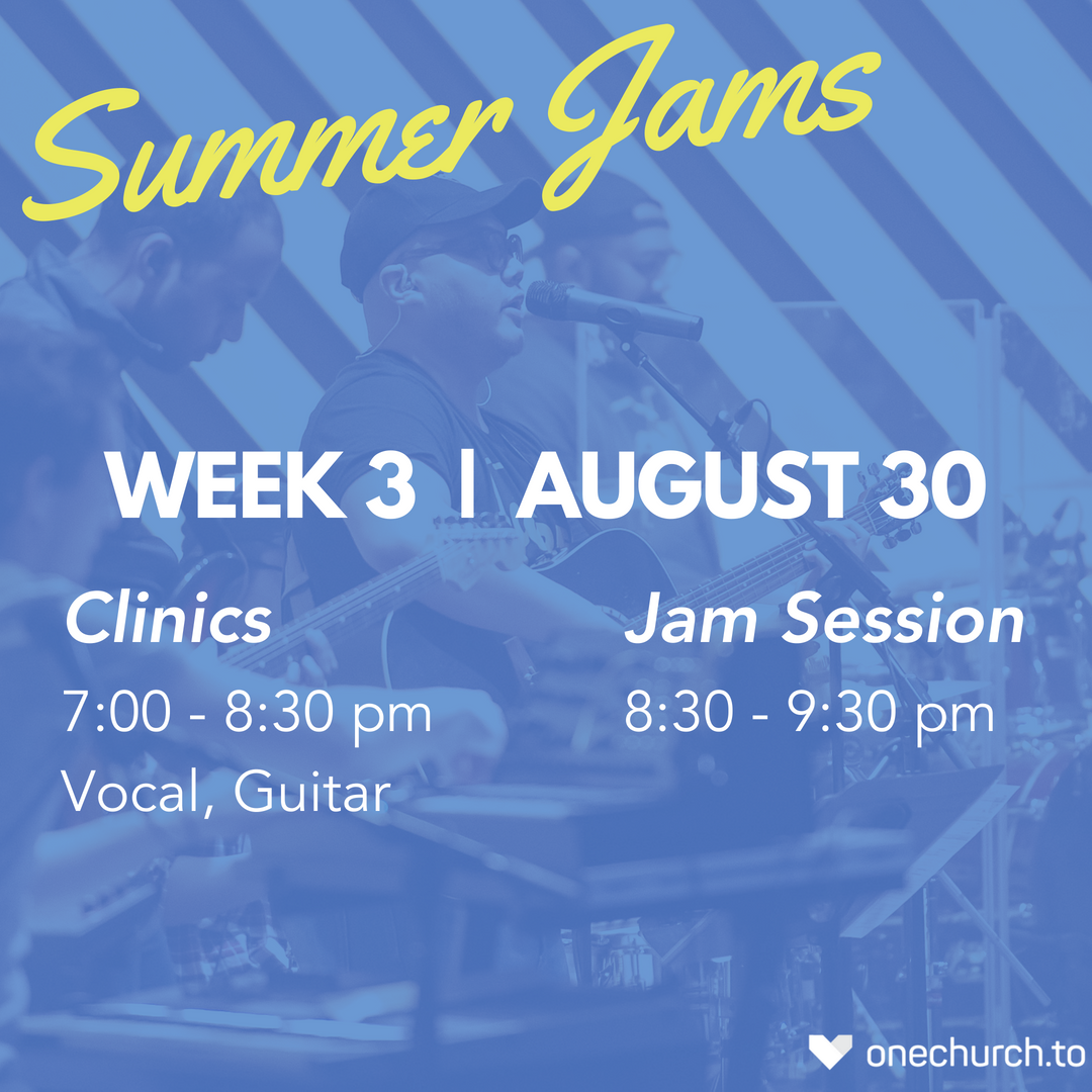 1ChurchtoMusic's tweet photo. Final summer jam is this THURSDAY!! AHHH!
Quick - tell your guitarist friend and vocal bud!
https://t.co/ktSu4tNYhx https://t.co/u19CENmJtu