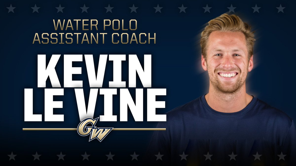 GW_WaterPolo's tweet photo. We’re pleased to welcome former All-American goalkeeper Kevin Le Vine as our new assistant coach! #RaiseHigh https://t.co/2IaHCL1mRN https://t.co/RI0gK61NaS
