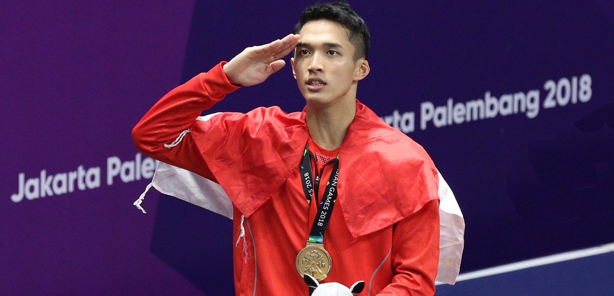 cupppcakeee___'s tweet photo. "Yg ini udah selesai, tinggal naik podium, turun dari podium saya bukan juara lagi, karena kita masih akan berjuang dari awal untuk pertandingan selanjutnya." - Jonatan Christie 

Tetap rendah hati, Jo!!
#AsianGames2018
#BadmintalkAsianGames 
#TerimakasihAtletku https://t.co/S91w7KzW5R