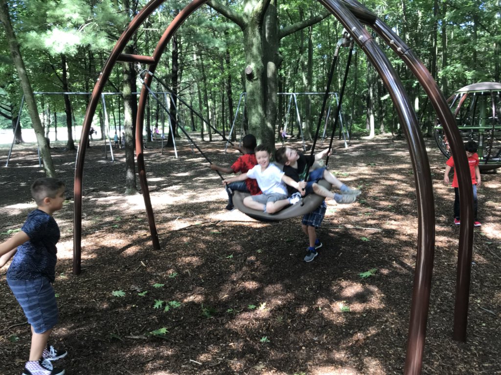 Great to have our kids back at Lakeshore and on the playground again....thanks to Mother Nature for giving us some help this afternoon!