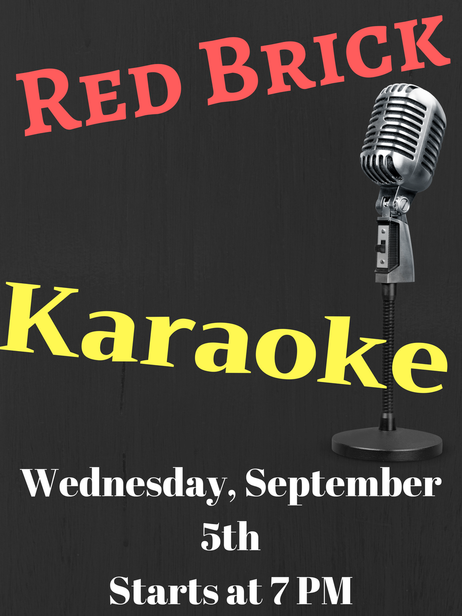 rbpetaluma's tweet photo. Join us for a fun evening of Karaoke at Red Brick. September 5th. Music starts at 7 https://t.co/IFGYkuP4F2