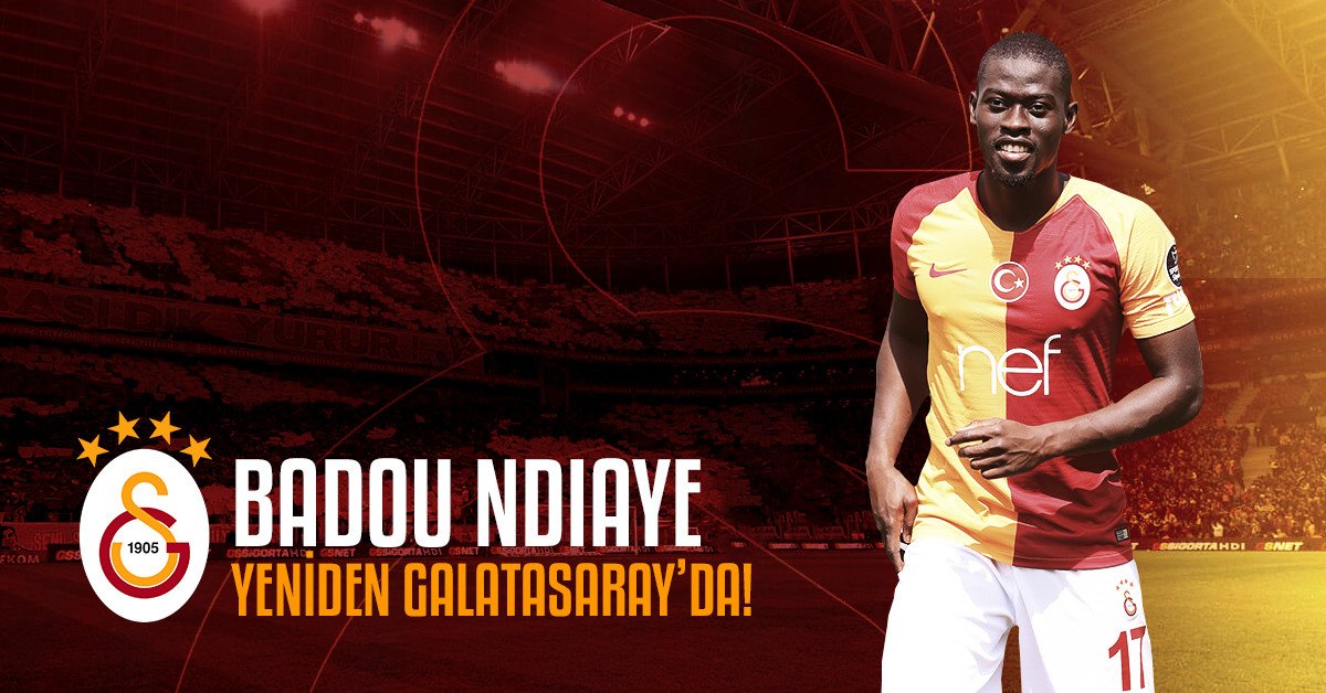 GalatasaraySK's tweet photo. Hoş geldin Badou! https://t.co/pZs47xBeNW