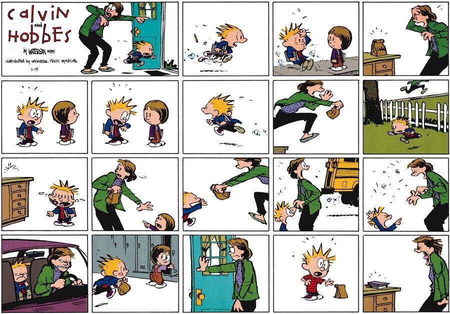 waynerobinson's tweet photo. Kids are back to school this week. Here’s a good depiction of our house on an average school morning. https://t.co/XlJckrUcyX