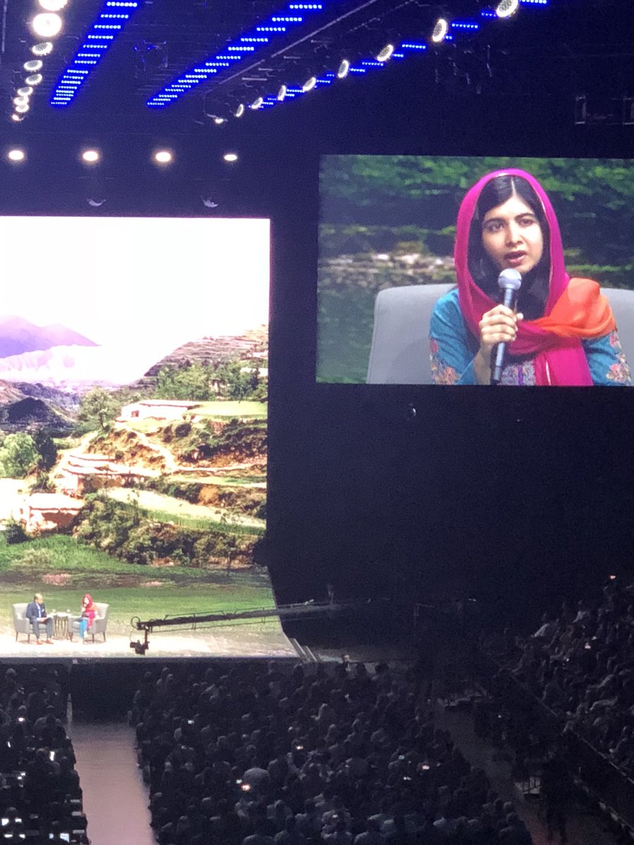 aditisatam's tweet photo. What an honor to be in the same space as @Malala thanks @VMworld https://t.co/pNe9xckuuq