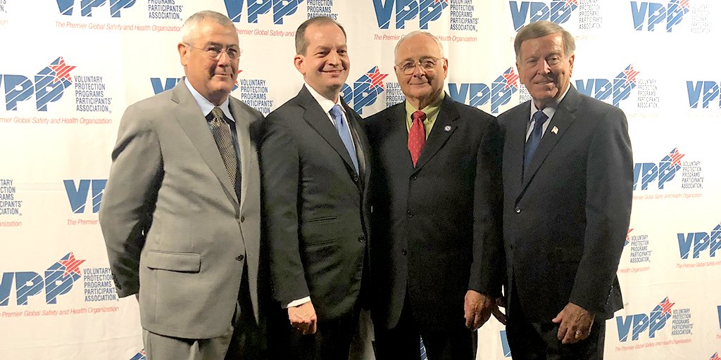 U.S. Secretary of Labor Alexander Acosta at the Voluntary Protection Programs Participants' Association's Safety+ Safety+ Symposium in Nashville, Tennessee.