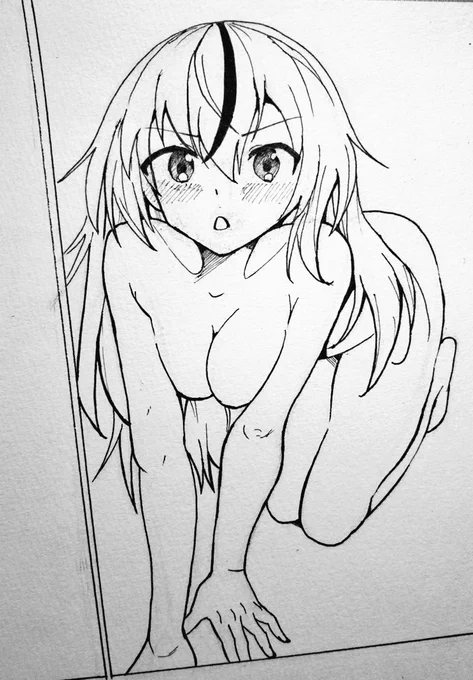 漫画模写練習23ページ目の一部。#模写 