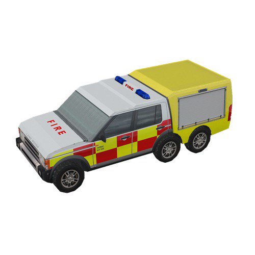 opensceneryx's tweet photo. Added four new fire engines, Supacat SUV600 vehicles based on 6x6 Land Rover chassis.  These are from einstein (author of RE Library) but never made it into his library, so are brand new.  Will be in the next library release. https://t.co/J63IgaeX6v