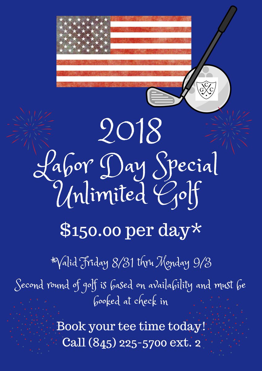 Don't miss our Labor Day Special!  Enjoy Unlimited golf for just $150 per day!