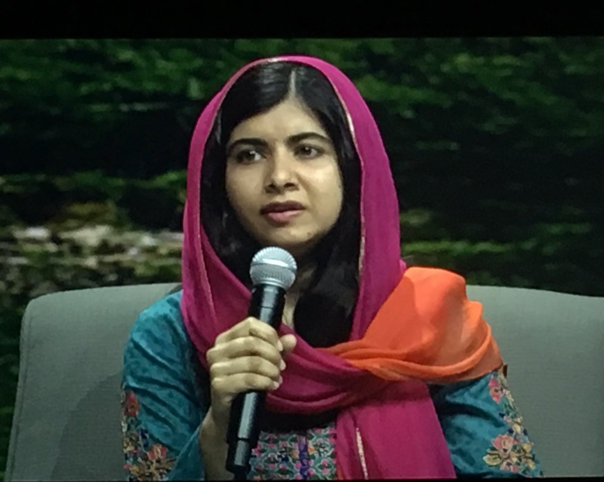 Blown away by the chance to see Malala speak at #vmworld